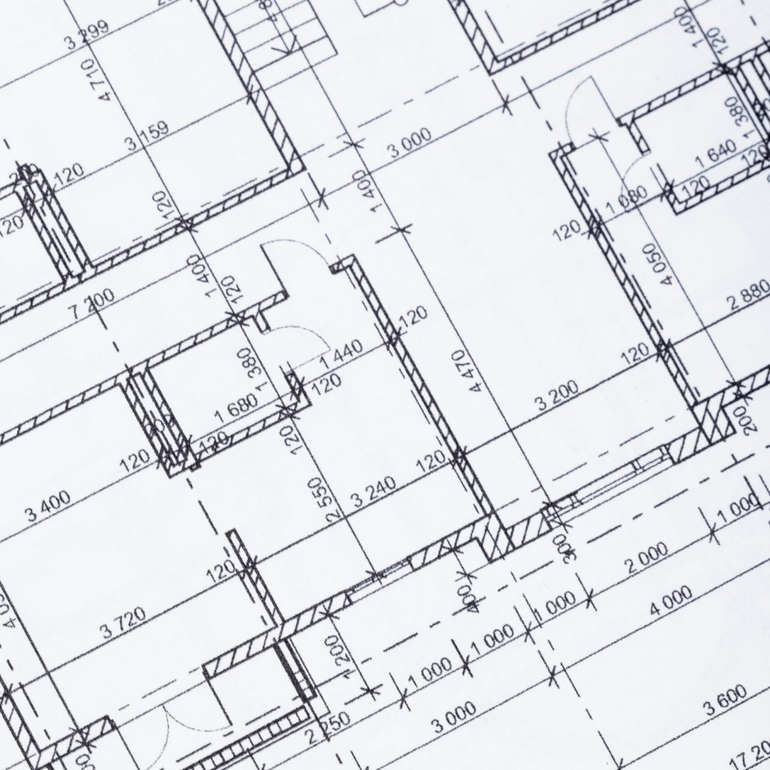 Architect worplace top view.